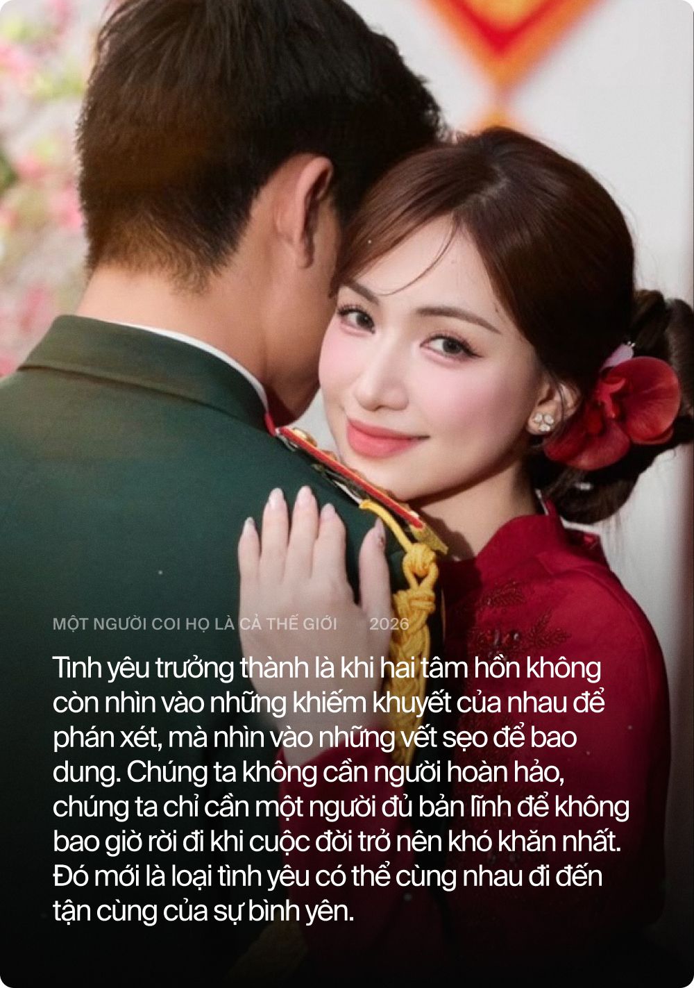 Sau tất cả, điều phụ nữ tìm kiếm không phải là một người có thể cho họ cả thế giới, mà là một người coi họ là cả thế giới